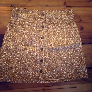 Kimchi Blue Button Down Mini Skirt